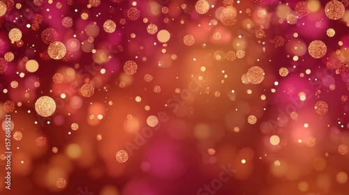 Abstract Golden Bokeh Background with Painterly Effect for Artistic and Creative Projects