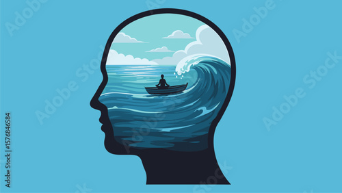 Inner Turmoil: A Person Navigating Life's Challenges