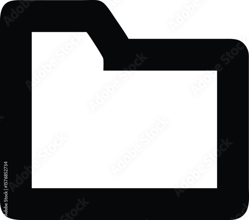 Folder Icon Computer File Data Document Archive Symbol isolated on transparent background