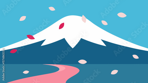 Snow-capped mountain peaks rise under a winter sky, evoking the serene nature of a vast, tranquil landscape