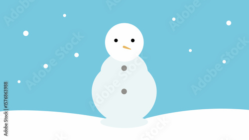 snowman in the snow