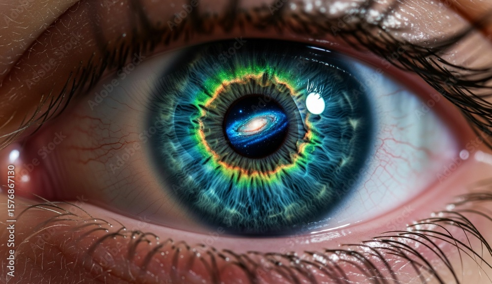 Fototapeta premium Closeup of human eye