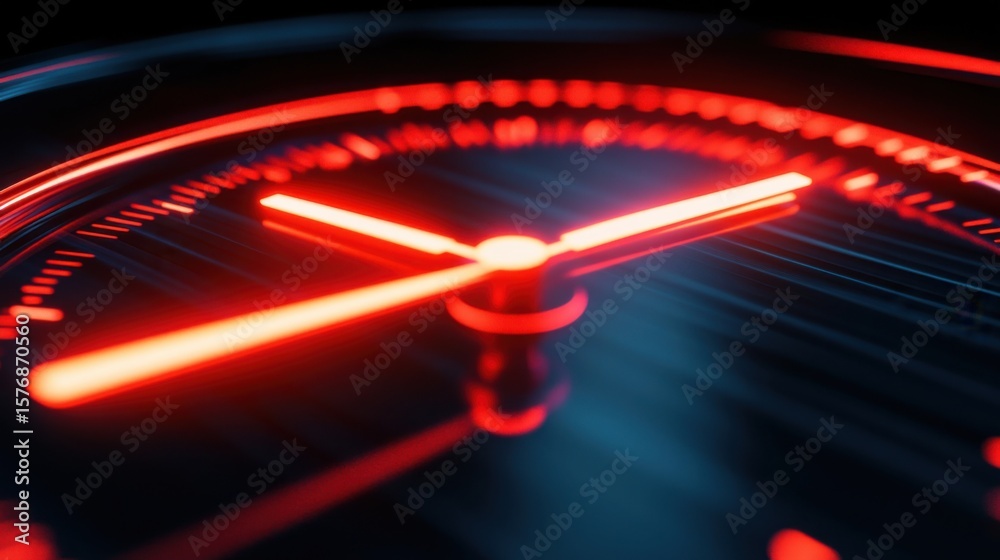 Dramatic Motion Blur of Ticking Clock in Dark Background Dramatic Motion Blur of Ticking Clock in Dark Background