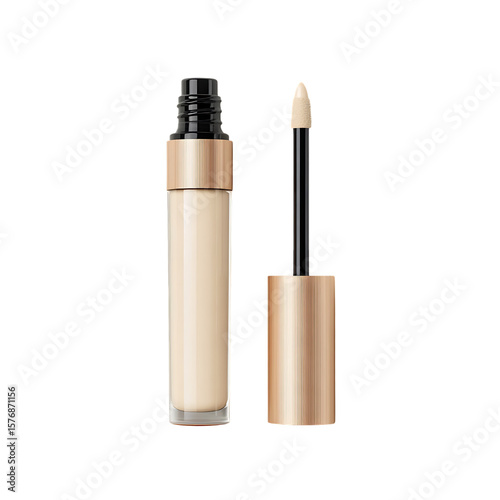 Wallpaper Mural Beige concealer in a glass bottle with applicator. Torontodigital.ca