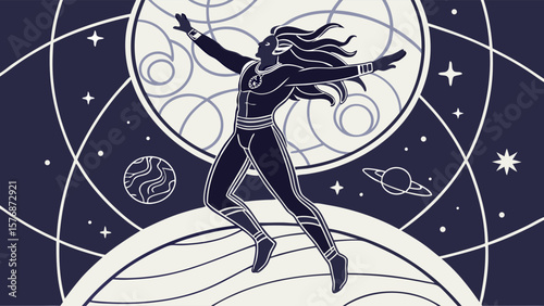 Cosmic Lord Shiva Ascending A Divine Illustration of Celestial Power and Spiritual Energy