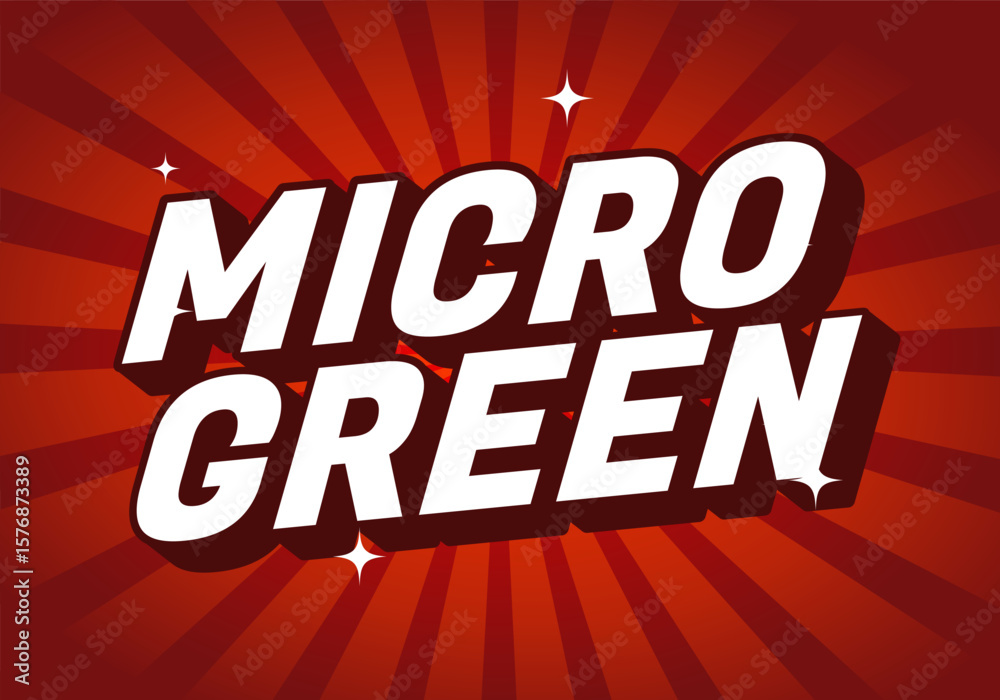 A bold graphic design featuring the text MICRO GREEN in large, stylized font. The background has a r A bold graphic design featuring the text MICRO GREEN in large, stylized font. The background has a r