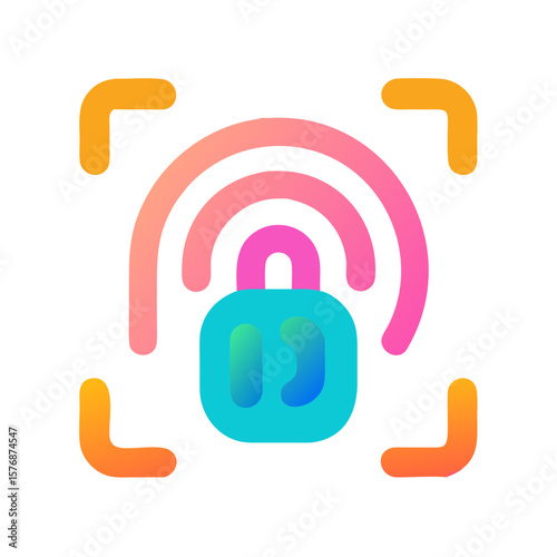 Fingerprint Security Icon