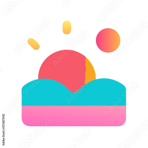 Sunrise Landscape Icon