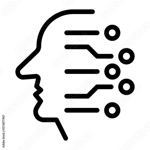 Human ai interaction icon