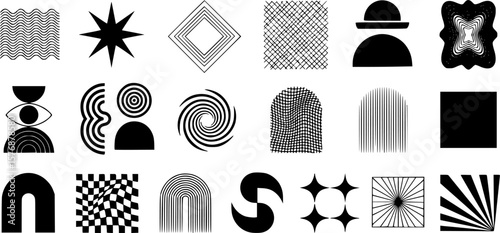 Collection of geometric and abstract shapes. EPS 10 version.