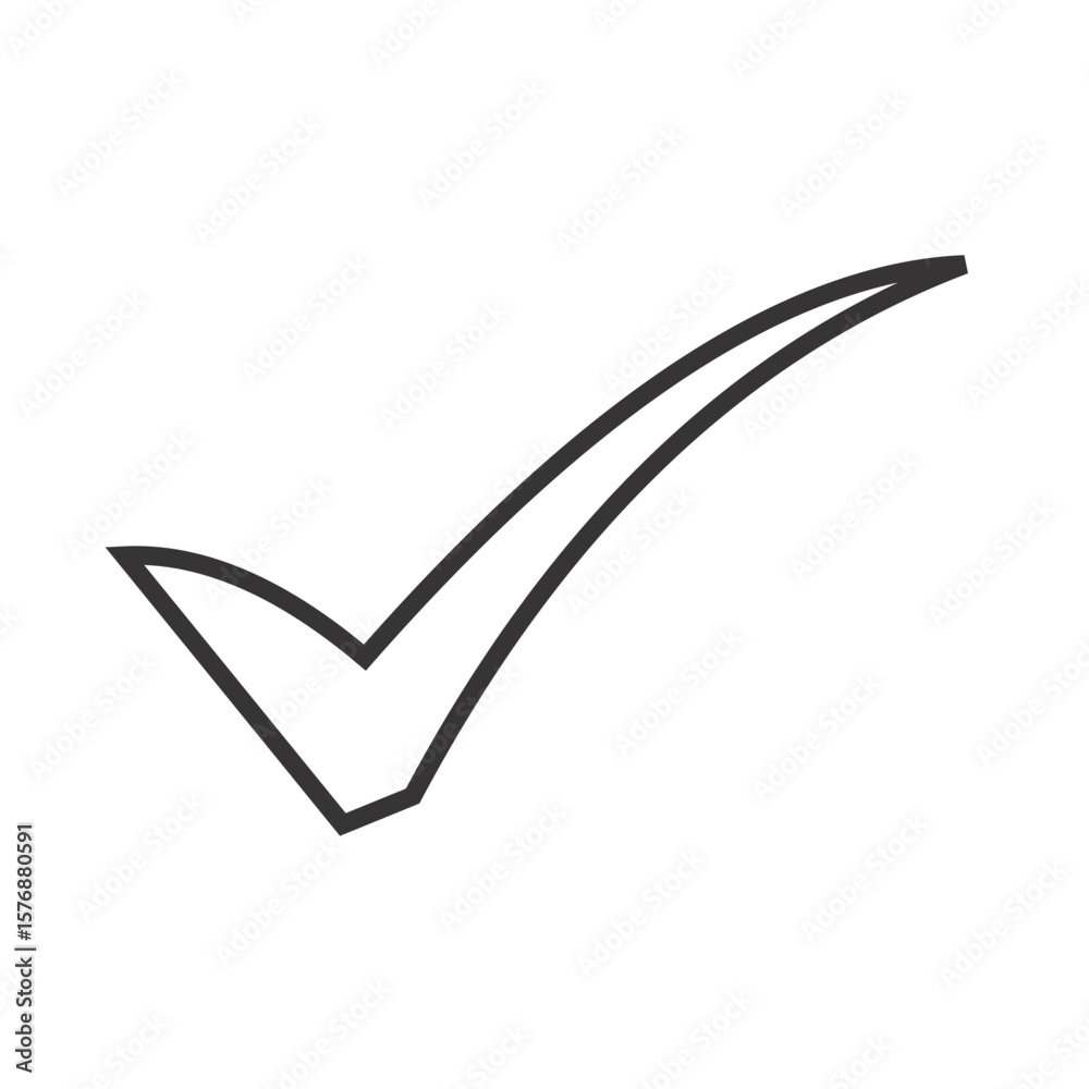 Check mark symbol for approval and verification Check mark symbol for approval and verification