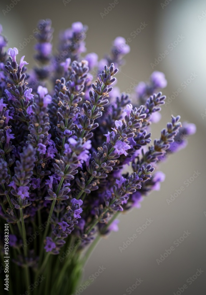 Obraz premium Close-Up of a Purple Lavender Bouquet