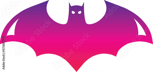 Vector bat logo design. Batman logo icon vector. bat open wings flying concept elements icon