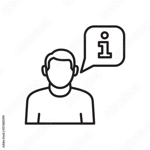 Customer service icon. Information operator  contact symbol. Help and  support call icon. Icon symbol for technical service, administrator, help center. Vector illustration.