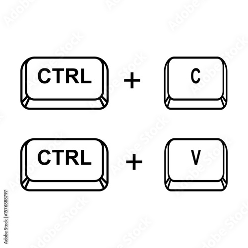 Copy and paste key shortcuts