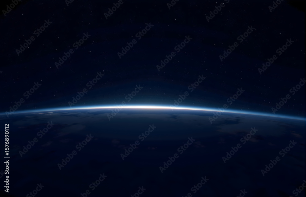 Fototapeta premium Earth From Space Perspective