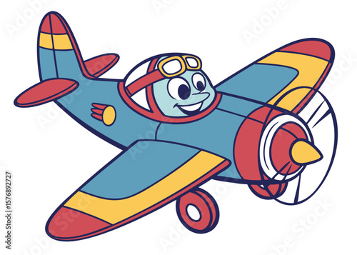 vector illustration of a plane