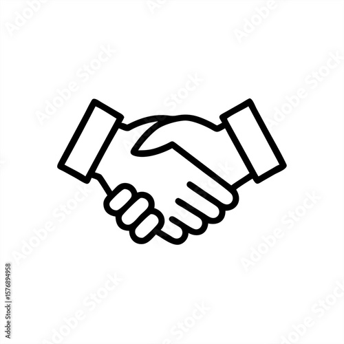 Business Handshake on transparent background for web and graphic design