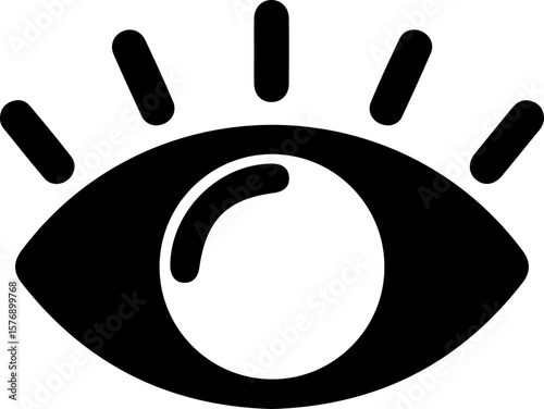 invisible view icons, eye icon set, privacy, hidden eye, thin line symbols
