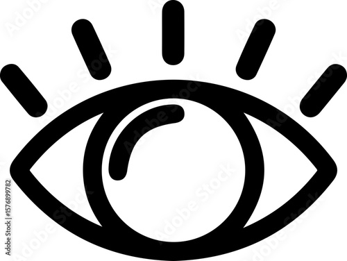 invisible view icons, eye icon set, privacy, hidden eye, thin line symbols