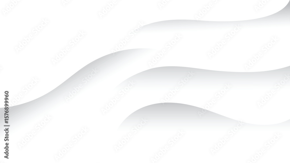Fototapeta premium Abstract subtle white waves background