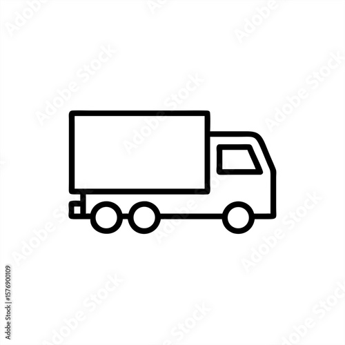 Refrigerated Truck on transparent background for web and graphic design