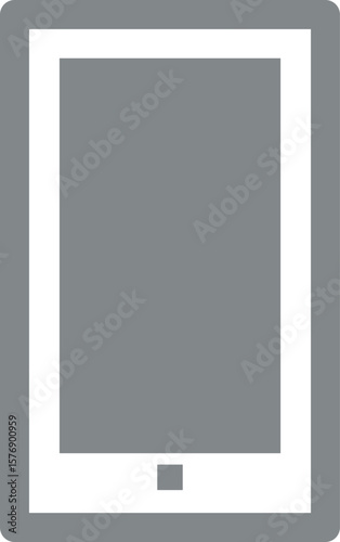 Minimalist Tablet Device Illustration for Digital Communication and Mobile Technology