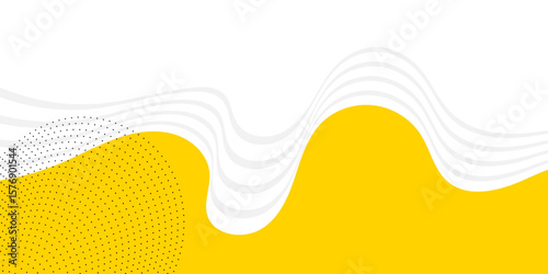 Modern abstract yellow background, geometric line stripes with 3d dimensional effect
