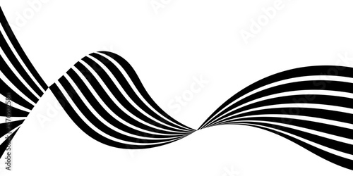 Abstract Perspective 3d, geometric line with 3d dimensional effect