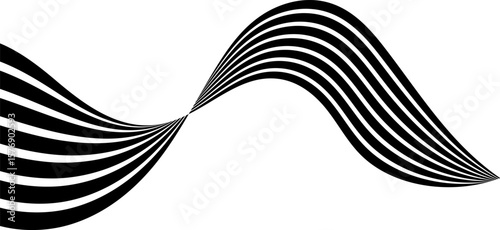 Abstract Perspective 3d, geometric line with 3d dimensional effect