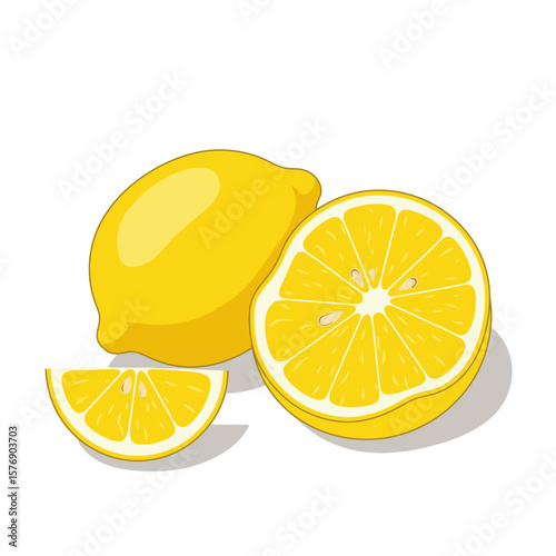 Lemon Trio: Bright and Zesty Illustration