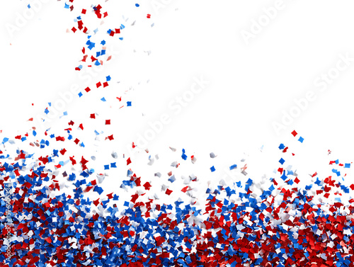 Red White Blue Confetti