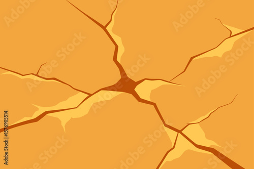 hole in cracked wall