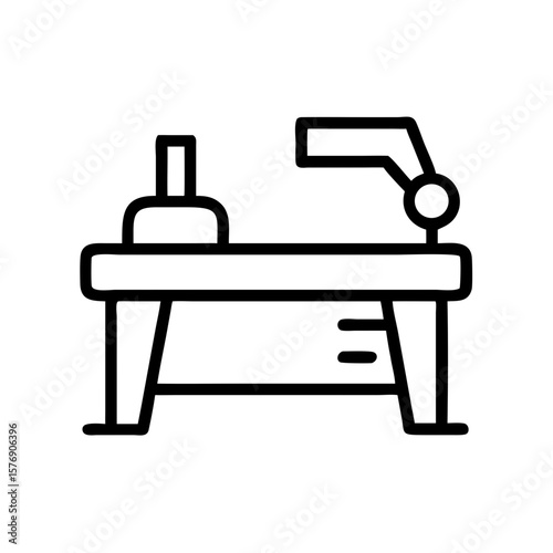 Workbench with tools for crafting and repairing purposes  