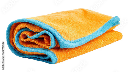 Camp towel quick-dry background isolated on a Transparent background, PNG file.