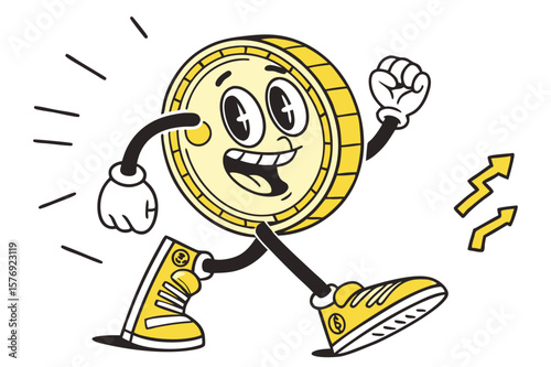 cartoon illustration of a man holding a baseball bat
