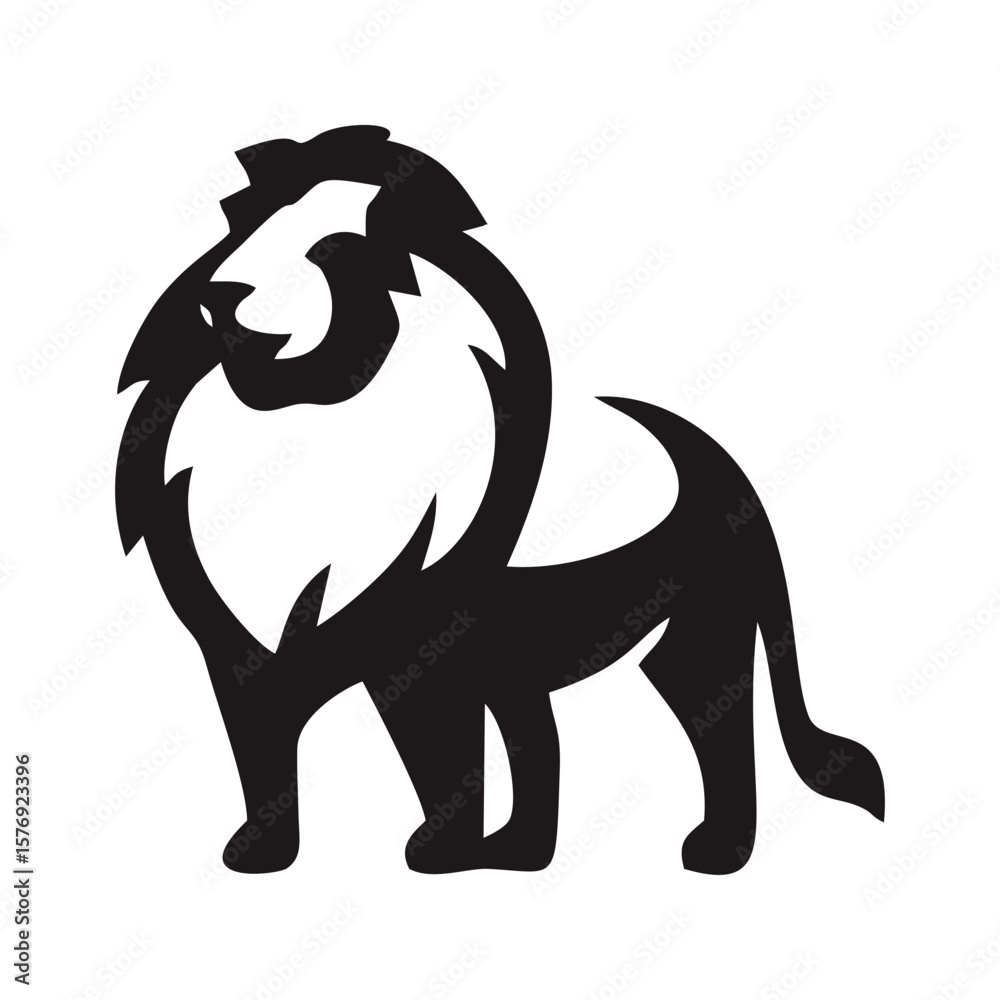 Obraz premium Black Lion