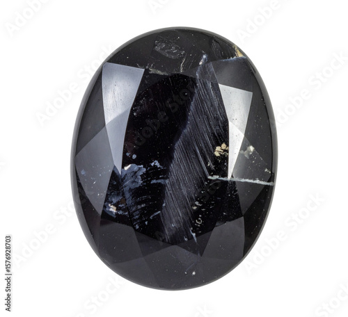 Onyx jewel closeup isolated on transparent background
