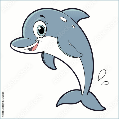 watercolor dolphin