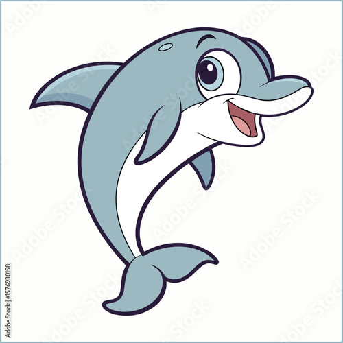 watercolor dolphin