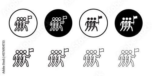 Parade icon simple outline vector sign