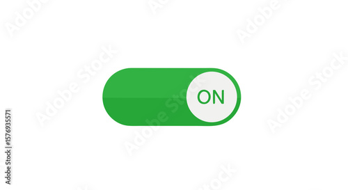 Toggle Switch Vector – On/Off UI Button