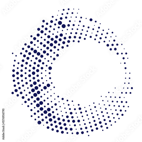 Obraz na plátně Patrón vectorial de starburst con puntos de semitono y gradiente