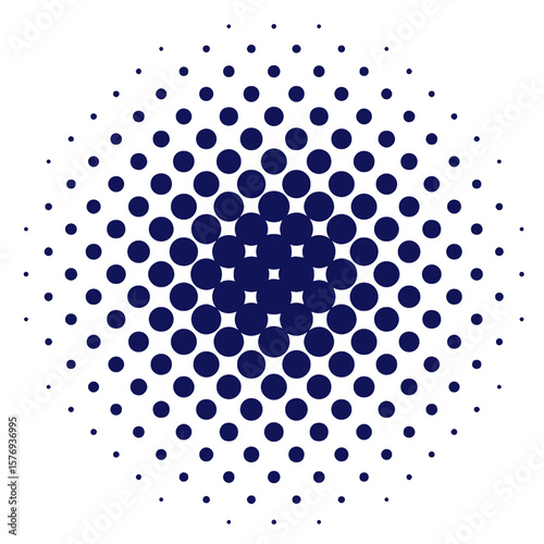 Fotografie Marco vectorial de semitono con patrón de puntos y efecto de gradiente