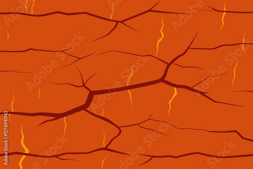 cracks in the ground