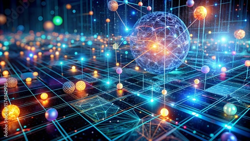 sci fi style depiction of machine learning architecture