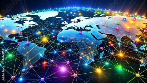 visualization of an iot network spanning across