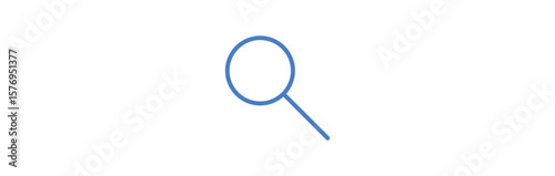 Search magnifying glass flat icon