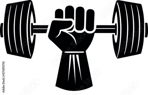 hand holding dumbbell