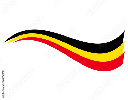 germany ribbon flag vector design